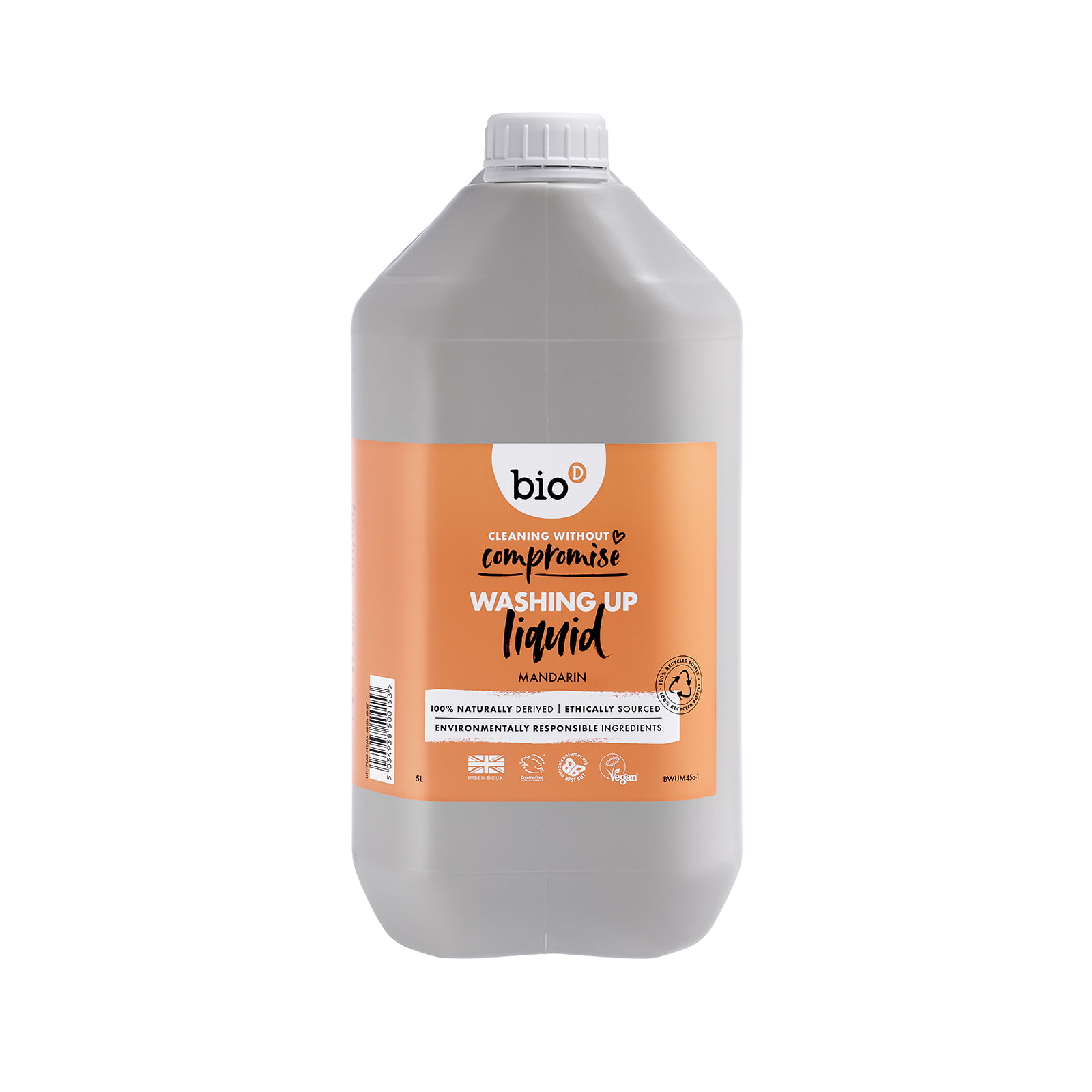 Bio-D Mandarin Washing Up Liquid - 5L