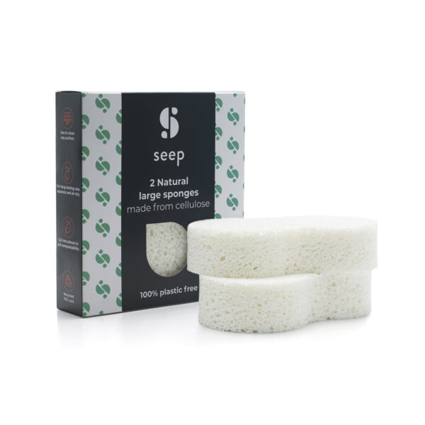 Seep All Purpose Large Compostable Sponge (2 Pack)