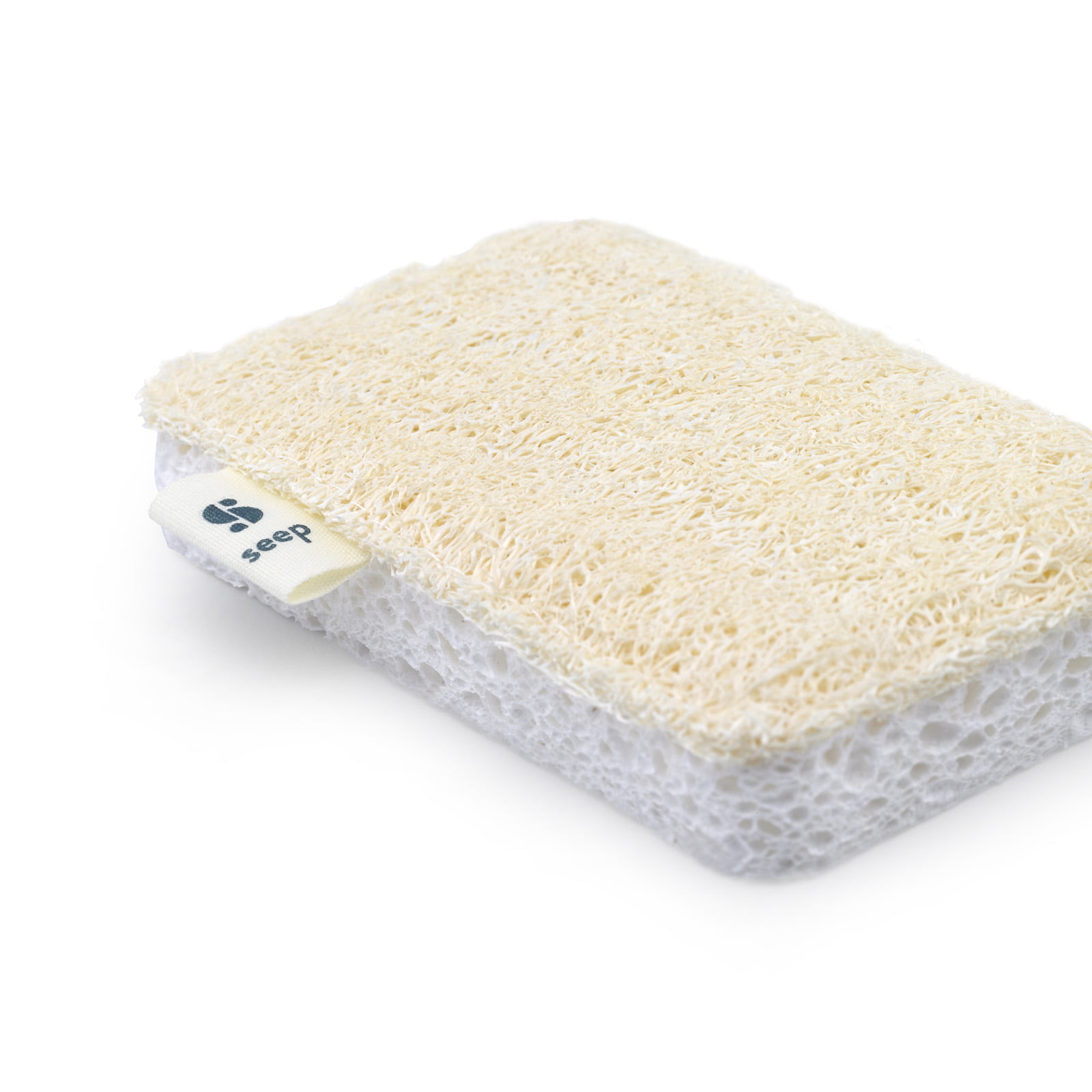 Seep Compostable Sponge with Loofah Scourer (4 Pack) - Image 4