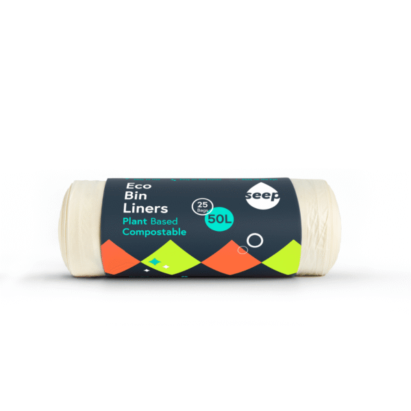 Seep Compostable Bin Liners 50L XLarge (Roll of 25 Bags)